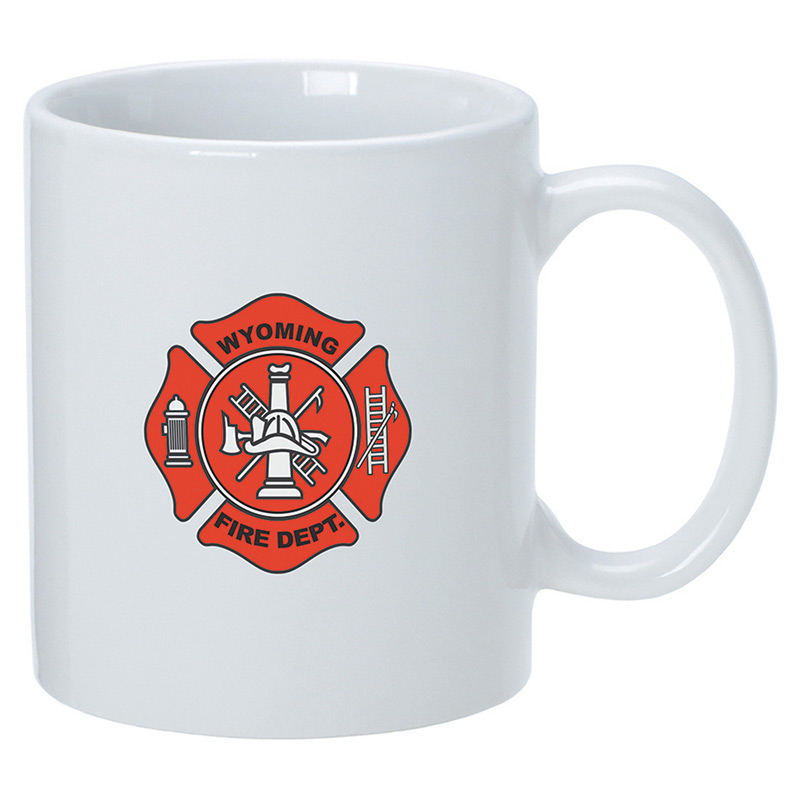 White Ceramic USA Mug 11 oz.