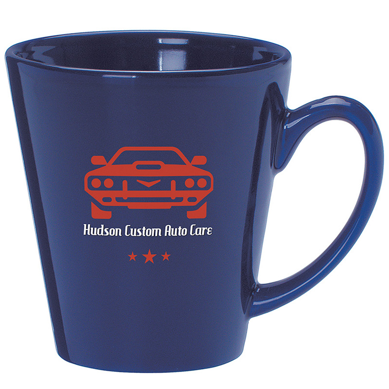 Stoneware Latte Cup 12 oz. Blue