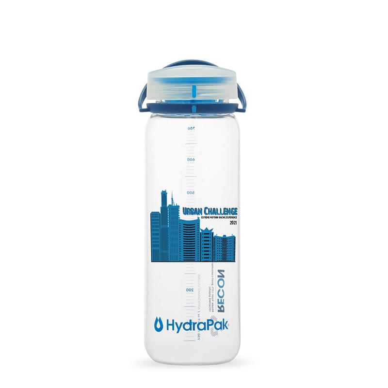 HydraPak RECON Bottle 25 oz Clear/Navy/Cyan