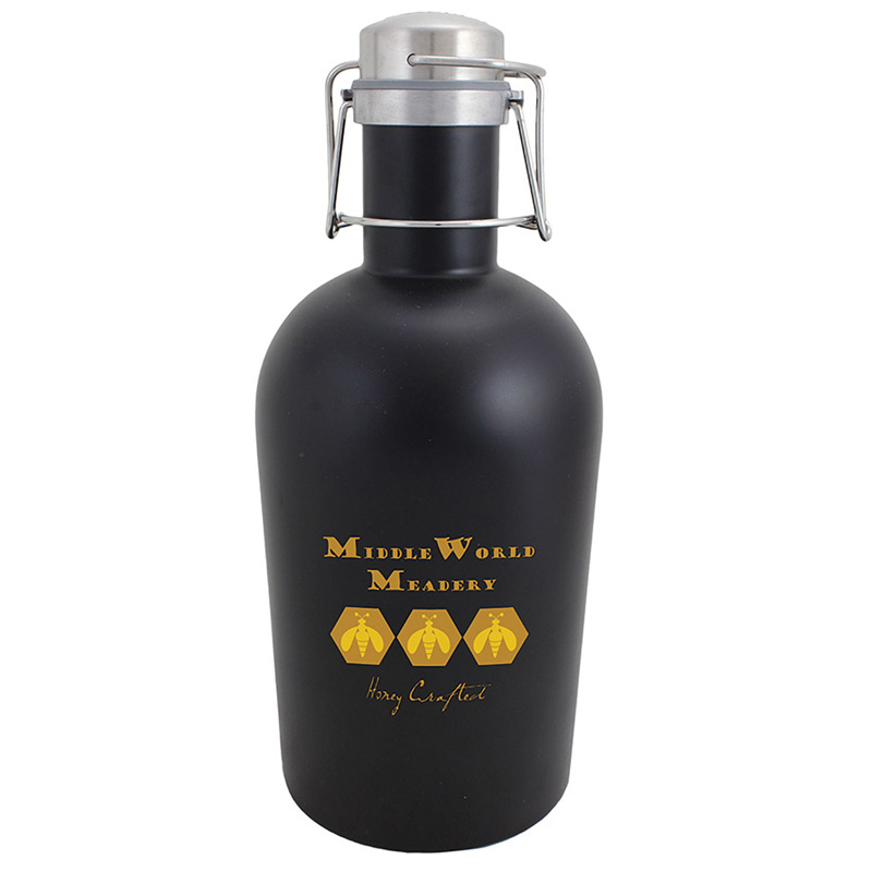 Stainless Steel Growler 64 oz. Black