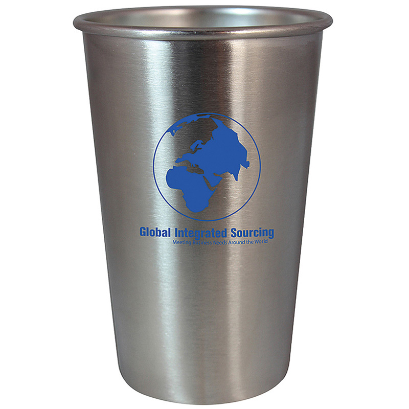 Silver Stainless Steel Pint