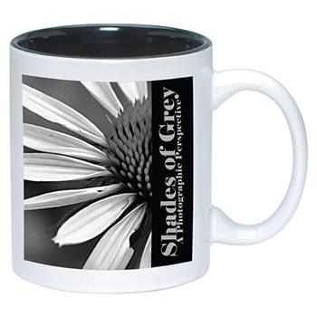Two Toned Anchor Mug 11 oz White Out/Black In Sublimation